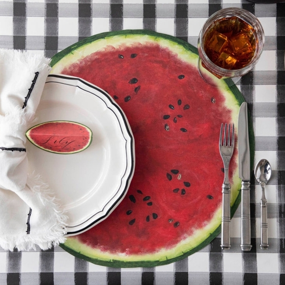 Watermelon Placemats and Coasters Set - Picture 1 of 2
